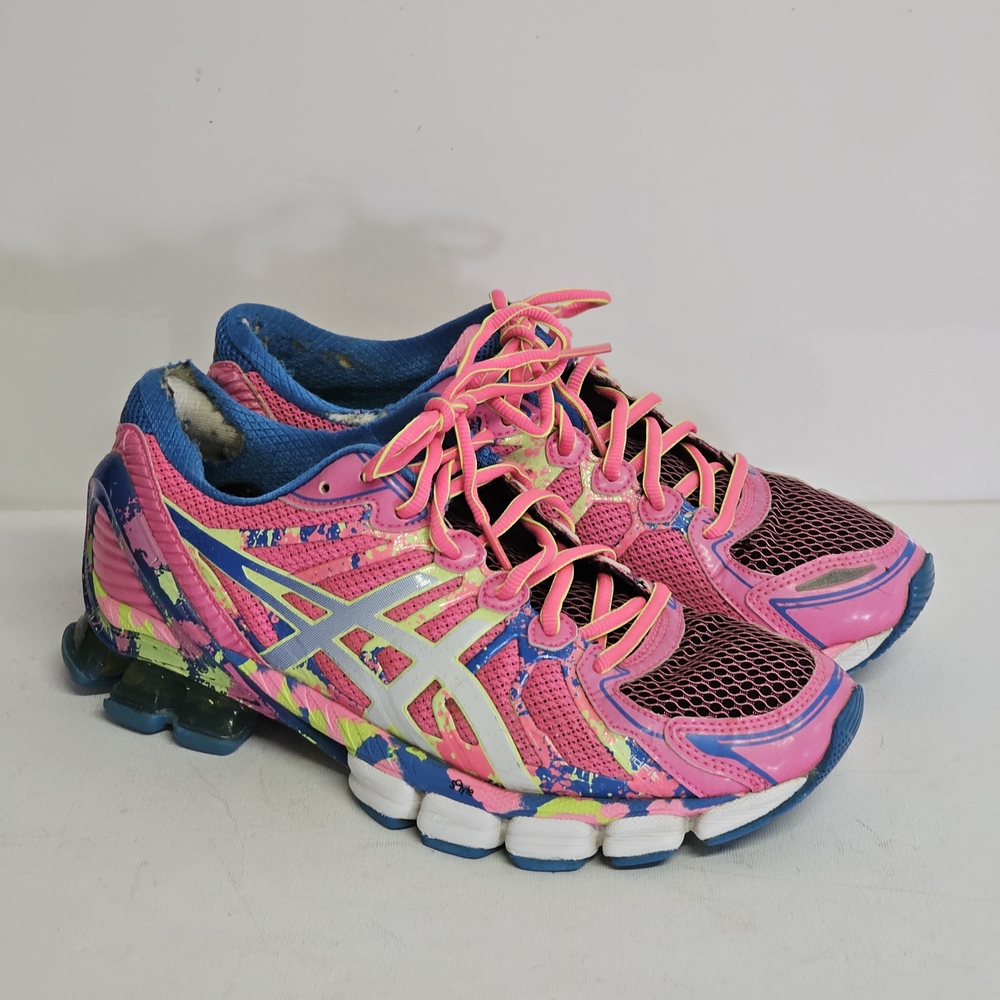 ASICS Gel Noosa Pink Multicolor Running Shoes Approx Women’s 8